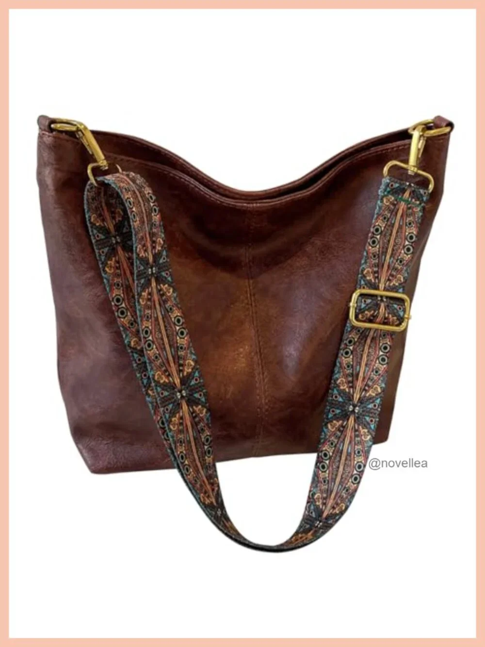 Women's Hobo Bag Crossbody Purse Vegan Leather Shoulder Handbag Boho Tote